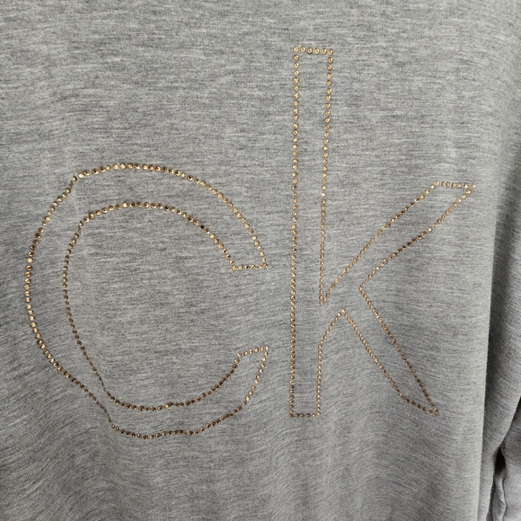 Calvin Klein Heather Gray Sweatshirt Dress - Picture 6 of 6